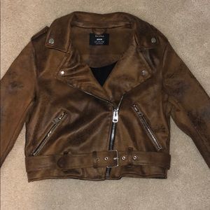 Bershk faux leather jacket